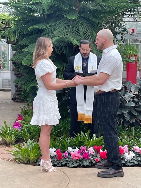 Real wedding ceremony officiated by Minister Weddings
