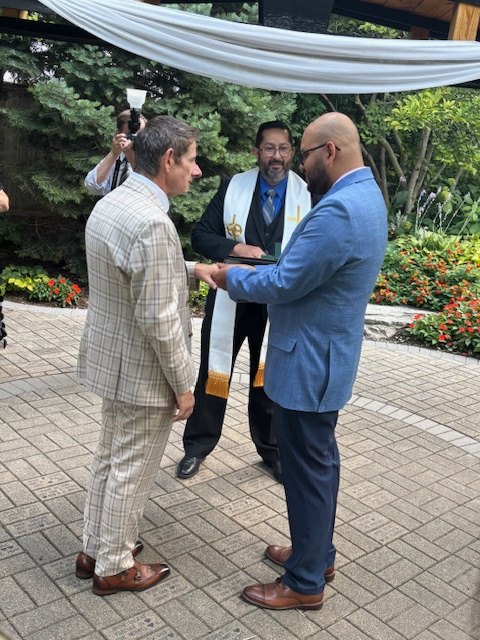 Real wedding ceremony officiated by Minister Weddings