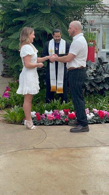 Real wedding ceremony officiated by Minister Weddings